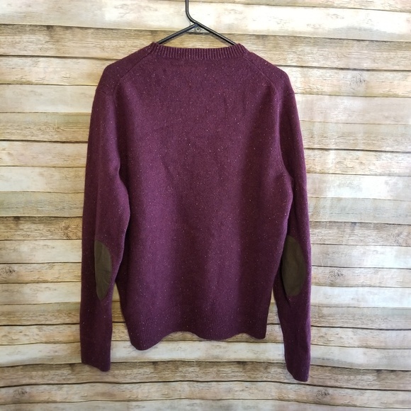 J Crew Lambswool Sweater Elbow Patches XL Slim - Picture 4 of 5
